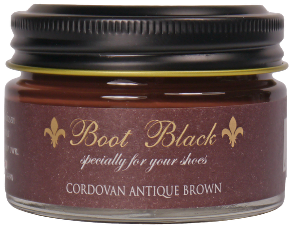 Boot Black  Shell Cordovan Cream