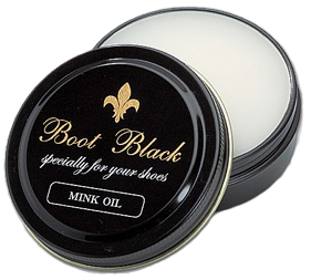 Boot Black  Mink Oil