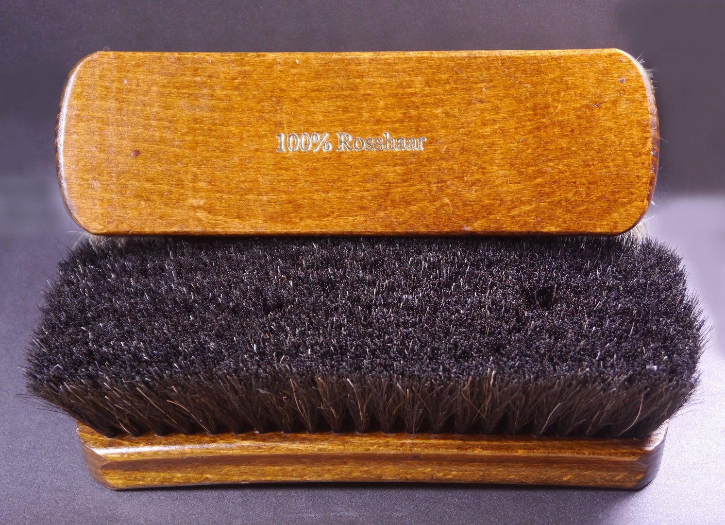 1.6" brown horse hair XXL shoe polishing brush Made in Germany 